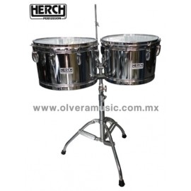 Timbales Herch Cromados Lisos 15" y 16"