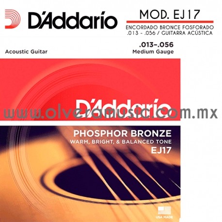 D´Addario Mod. EJ17 encordado bronce...